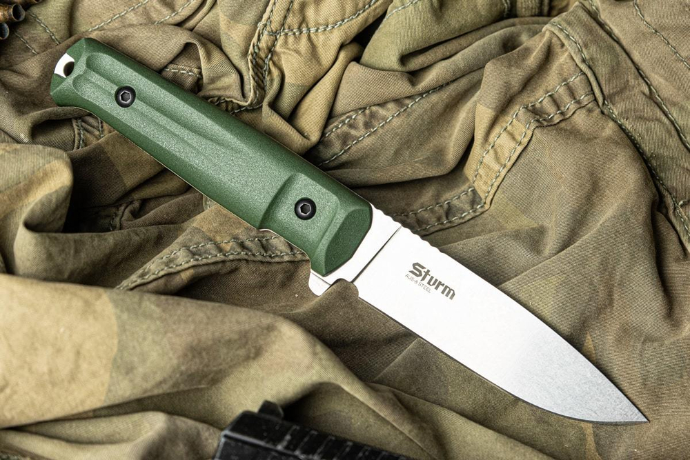 Нож Kizlyar Supreme Sturm AUS-8 SW Olive