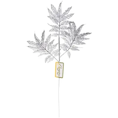 Ветка декоративная «Искристая симфония» 55 см, Серебро