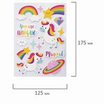 Наклейки из EVA "Единороги", 14 штук, ассорти, 13х21 см, ЮНЛАНДИЯ, 662682