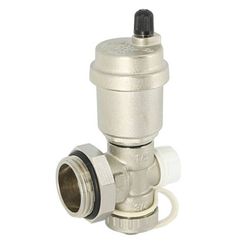 Группа дренажная Uni-Fitt Н 1 с автоматическим воздухоотводчиком, никелированная