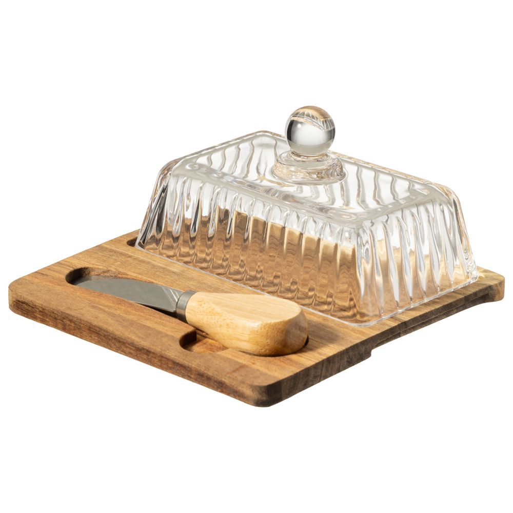 МАСЛЕНКА "NATURE" С НОЖОМ 13,5*8,5*7 СМ