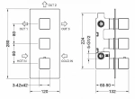 Душевая система Timo Tetra-thermo SX-0179/03SM черная матовая