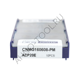 Пластина твердосплавная ISO CNMG160608-PM ACP20E AHNO по стали, получистовая