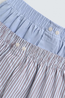 ZARA КОМБИНИРОВАННЫЙ НАБОР ИЗ ДВУХ ТРУСОВ-БОКСЕРОВ, РАЗНОЦВЕТНЫЙ