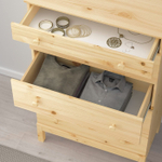 Комод, 76х40х127, Тарва, с 5 ящиками для одежды и игрушек, деревянный, массив сосны, Ikea