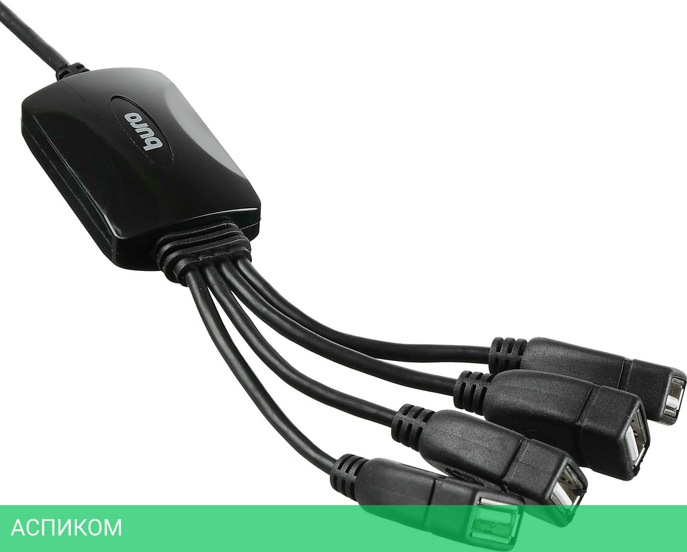 USB-хаб Buro BU-HUB4-0.3
