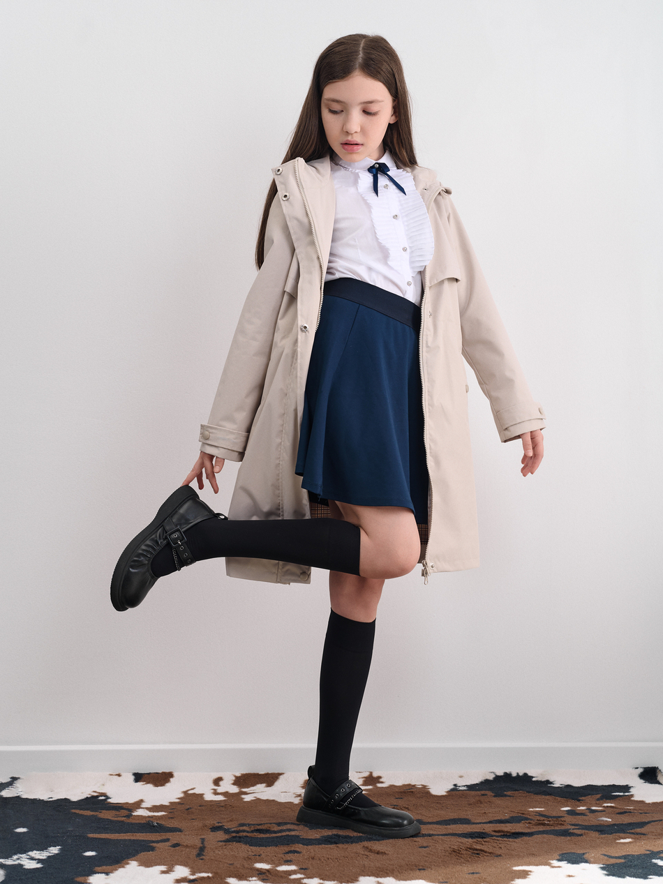 Плащ детский  SCHOOL бежевый