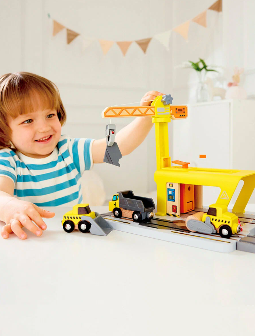Детский игровой набор "Железная дорога" Строительный кран