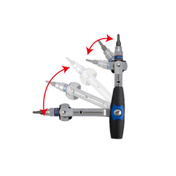 KING TONY (2752-45G) Трещотка 1/4", 114 мм, 72 зубца, дисковый механизм, поворотная голова с кнопкой