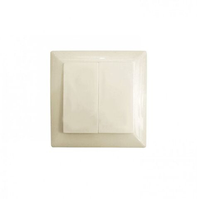 Выключатель 2-кл ProfiTec Optima бежевый