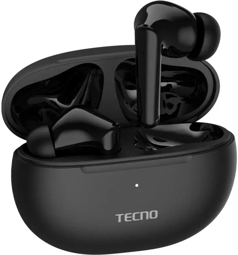 Наушники TWS Tecno Buds 3 Black Гарантия низких цен! Большой ассортимент  смартфонов, асксессуаров, детских игрушек, автотехники. Скидки. Акции.  Самовывоз. Доставка. Trade-in