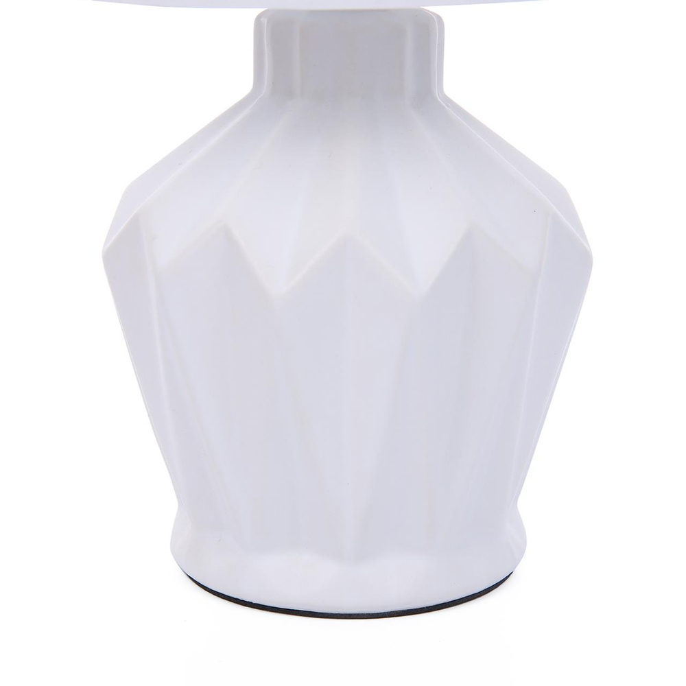 8226/1T MODERNI LN26 494 белый, керамика/текстиль Настольная лампа E14 1*40W 220V ORIGAMIA