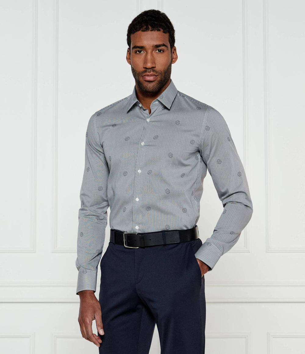 Рубашка H-HANK-s-kent-C1-232 BOSS BLACK - черный(50533044)