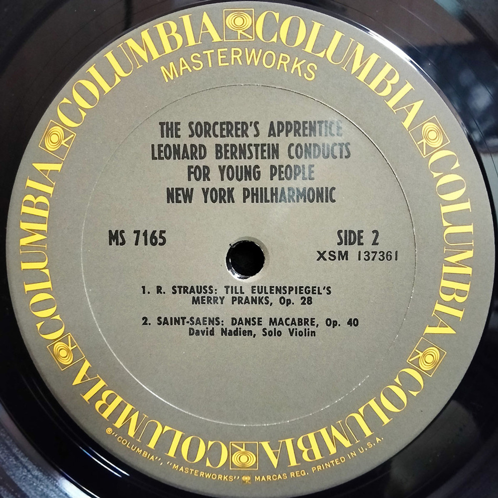 Leonard Bernstein, New York Philharmonic / The Sorcerer's Apprentice (Leonard Bernstein Conducts For Young People)(LP)