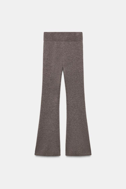 ZARA БРЮКИ ИЗ СМЕСОВОЙ ШЕРСТИ, НОРКА