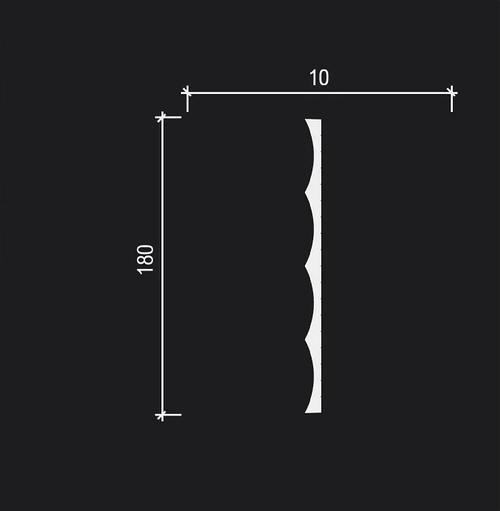 Decor-Dizayn. Панель DD917, 180x10x2000мм. Полимер, композит