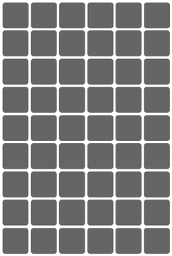 Виниловые наклейки для маркировки Policomprint М2, 20х20 мм. 108 шт.