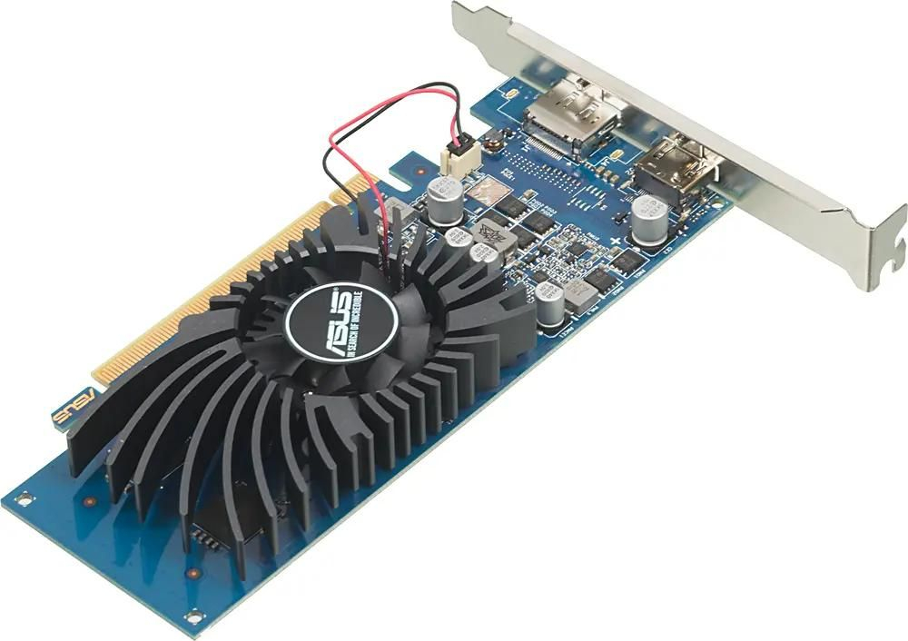 Видеокарта ASUS NVIDIA  GeForce GT 1030 GT1030-2G-BRK 2ГБ GDDR5, Low Profile,  Ret