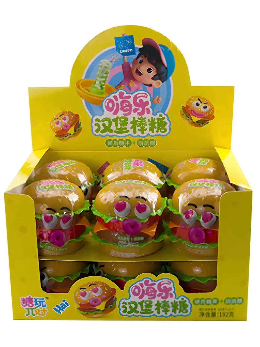 Леденцы со взрывной карамелью Бургер-Шипучка 16 г * 12 шт