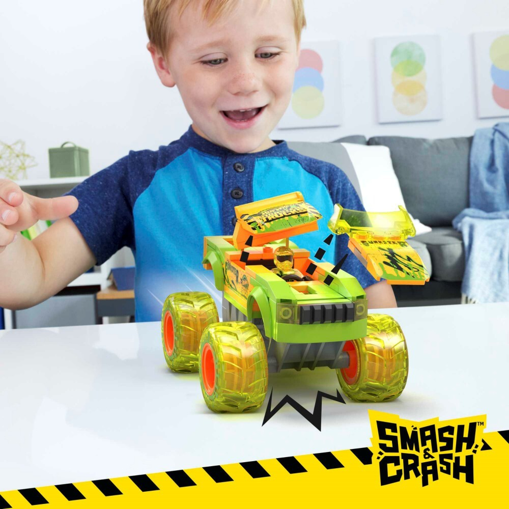 MEGA Hot Wheels - Конструкторы Gunkster Monster Truck, 84 детали. ХНГ52 / артикул   HNG52  / GTIN 194735140046