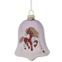 GAEM Украшение новогоднее "Колокольчик с лошадкой", L8 W2,5 H11 см