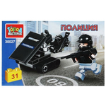 Конструктор пластмассовый 31эл. Полиция "Операция спецназа" 30027-KK (Город мастеров)