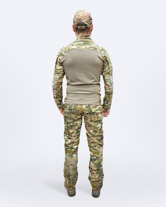 Тактический костюм Combat с наколенниками и налокотниками — Мультикам