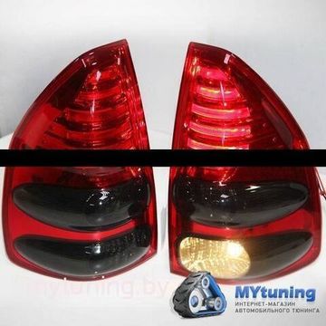 Задние фонари led red smoke для Toyota Land Cruiser Prado 120