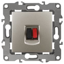 Розетка ЭРА Серия 12 12-3111-15 аудио IP20 перламутр