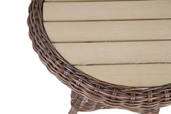 "Равенна" кофейный стол из искусственного ротанга, цвет коричневый