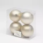 Набор новогодних шаров (4 шт) матовые