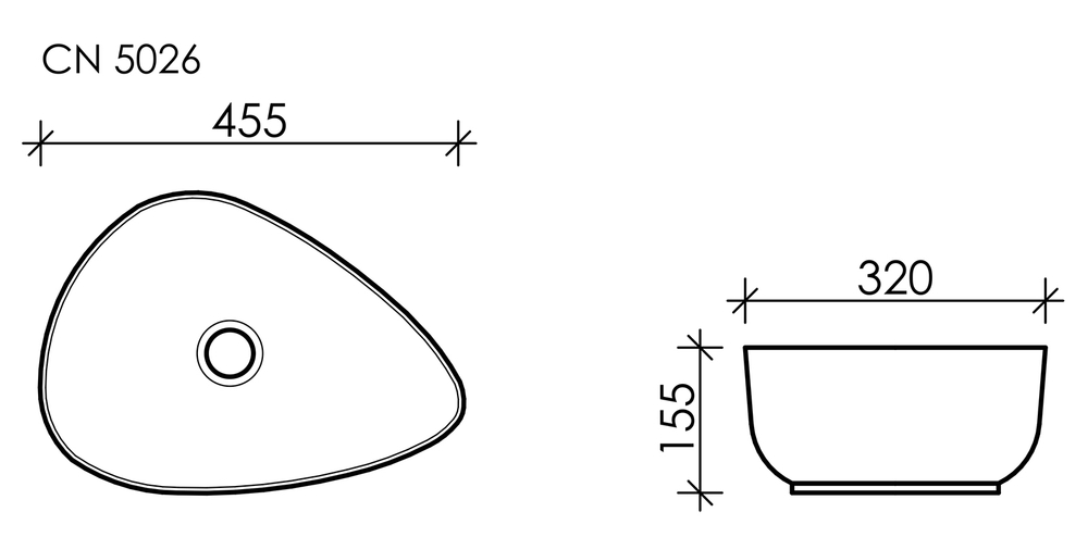 Раковина Ceramica Nova Element 45,5 см CN5026