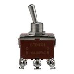 Тумблер 250В 15А (6c) вкл-вкл двухполюсный (KN-202) REXANT (в упак. 1шт.)