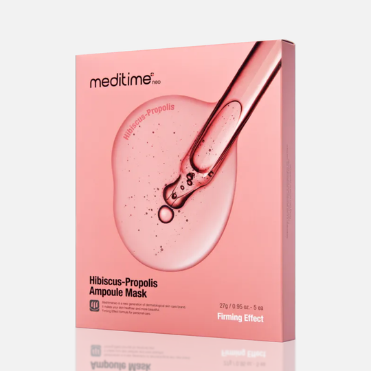 Омолаживающая маска с прополисом и гибискусом Meditime Hibiscus Propolis Ampoule Mask