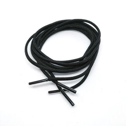 ШНУРОК ОБУВНОЙ С НАКОНЕЧНИКАМИ 75см*3мм, цвет  черный
