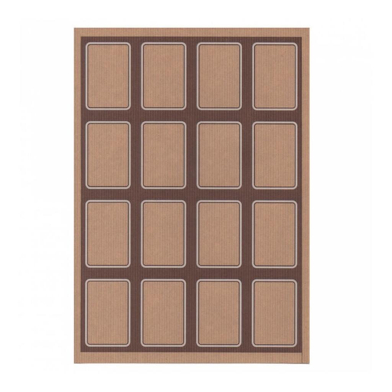 Этикетка бумажная самоклеящаяся крафт, 4,5*6,5 см, 100 листов, 16 наклеек/лист Garcia De Pou