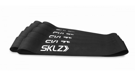Черные эластичные ленты сопротивления SKLZ Mini Bands Black, набор из 10 шт.