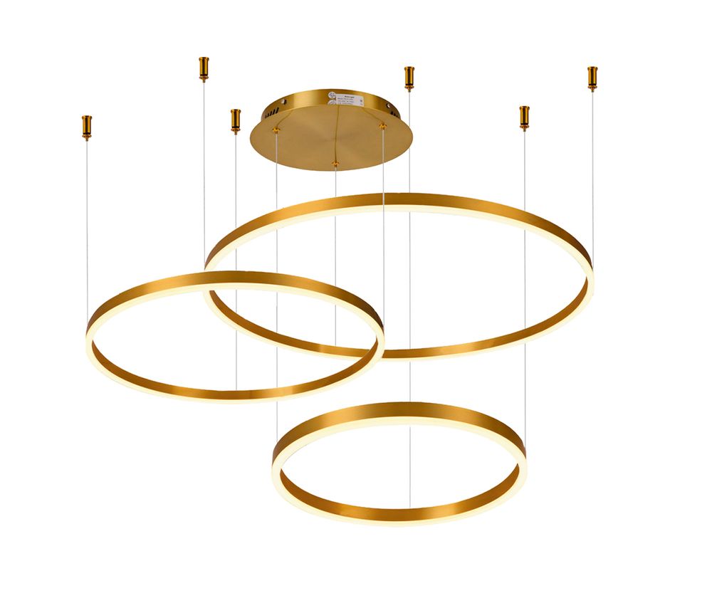 Kink Light 08223,36PA(4000K) Подвес димм.Тор латунь d80+60+40