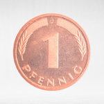 Germany, 1 Pfennig, 2000, (Hamburg Mint - "J"), XF