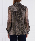 блузка nadine GUESS - графитовый (W2BH19 WDWT2)