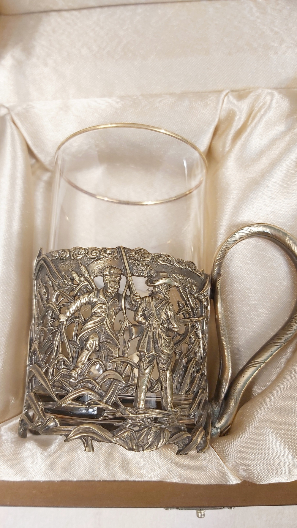 Чайный набор "Охотники" с ложечкой