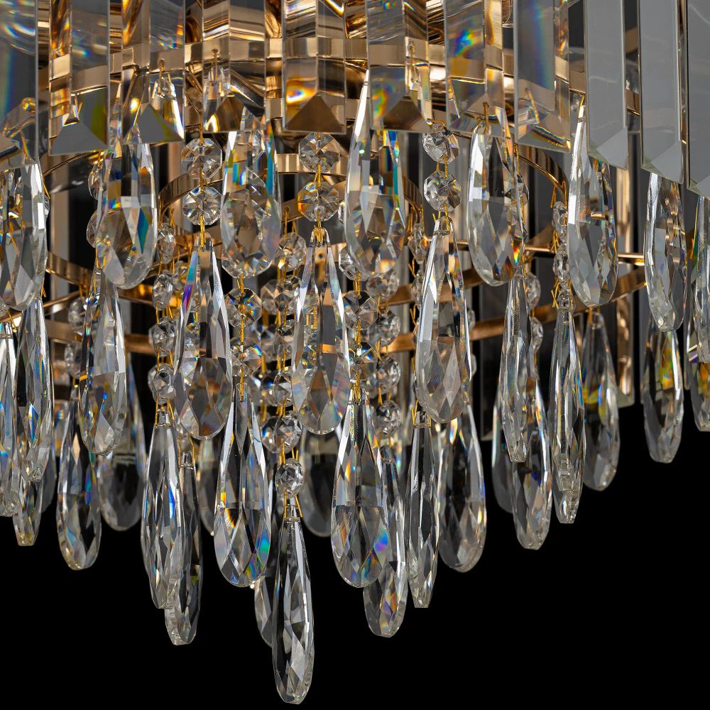 Citilux LEONNA CL320162 Люстра хрустальная Золото