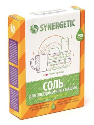 Соль для посудомоечной машины Synergetic 750 г