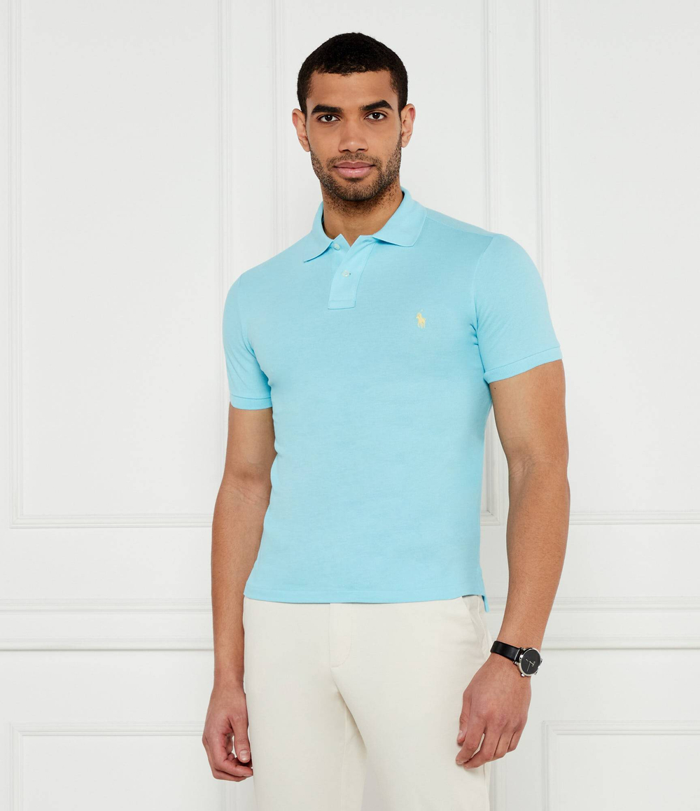 Поло Basic Mesh POLO RALPH LAUREN - голубой(710536856)