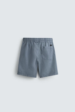 ZARA ШОРТЫ ИЗ ТВИЛА RELAXED FIT, ГОЛУБОЙ