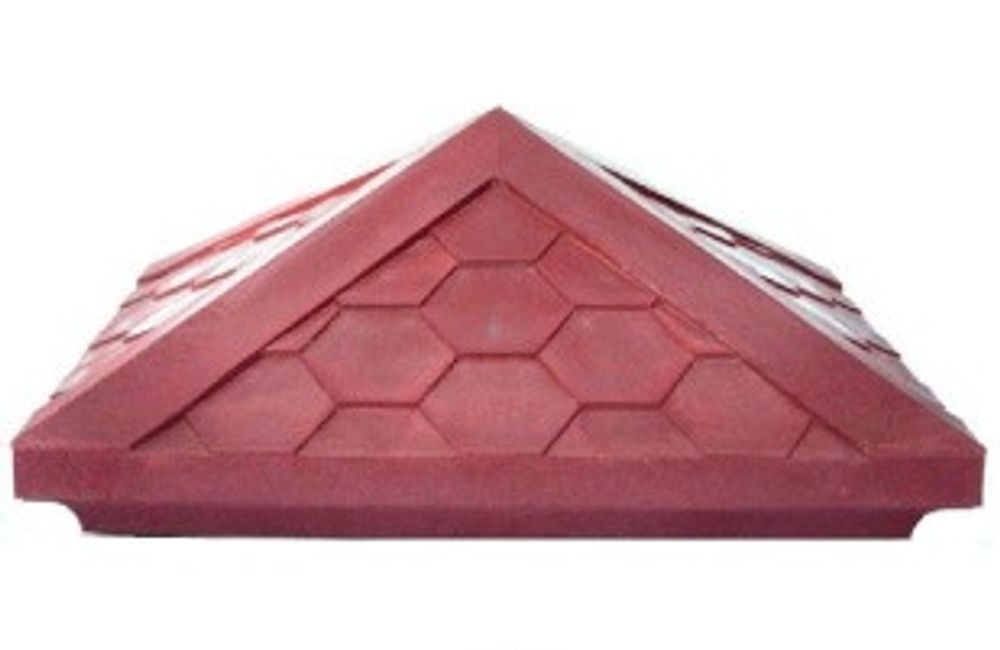 Колпак полимерпесчаный красный 440*440