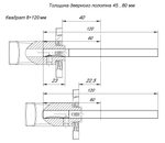Квадрат для ручек Spindle 8х120