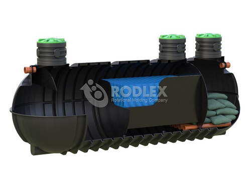 Комплексное ливневое ОС "STORM DRAIR" 25 - монтаж до 3500 мм Родлекс подземный 20000 л. горизонтальный (2400x7100x2500см;) - арт.560001