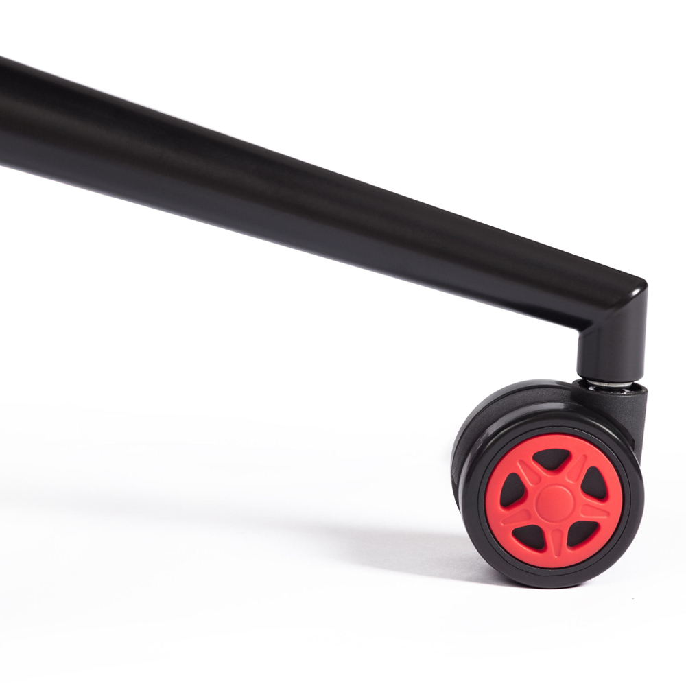 Кресло Matrix red ткань, черный, 66х70х123 см