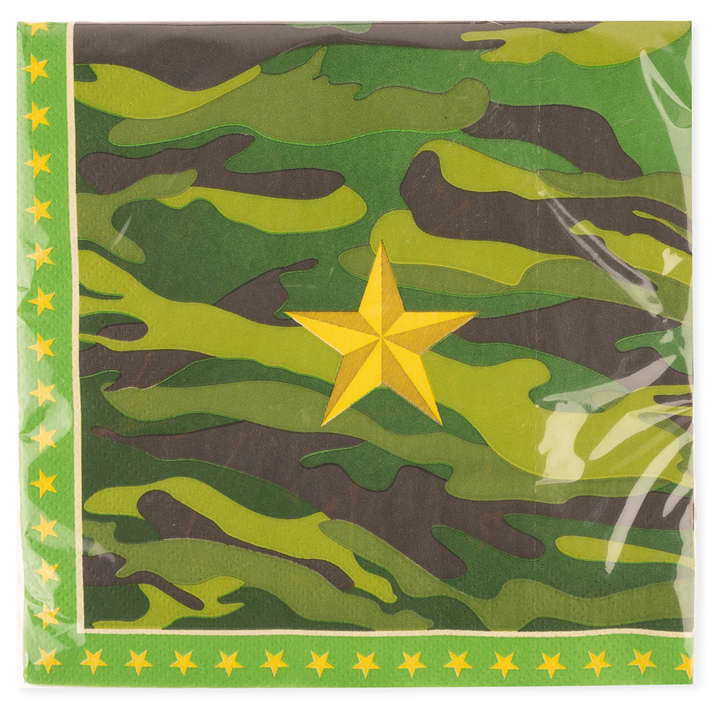 Салфетки «Звездный камуфляж», 33 см, 20 шт